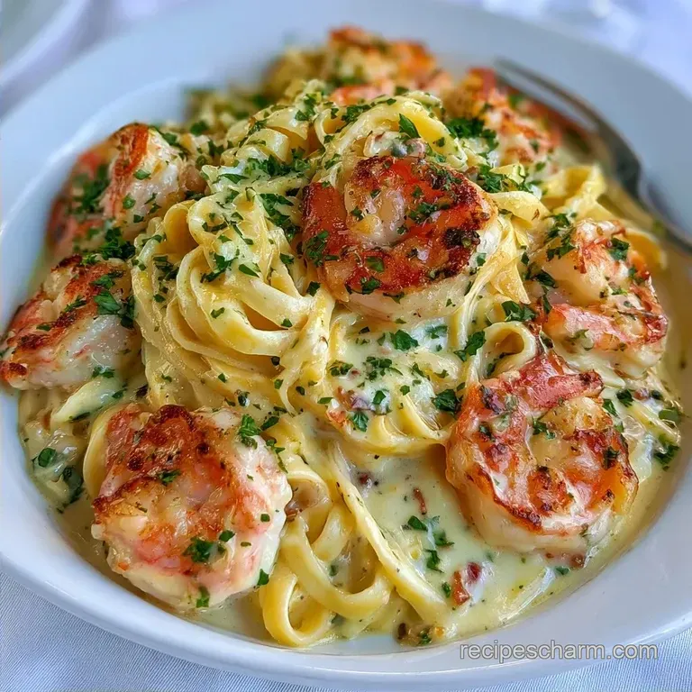 Creamy Garlic Shrimp Pasta: Rich and Savory