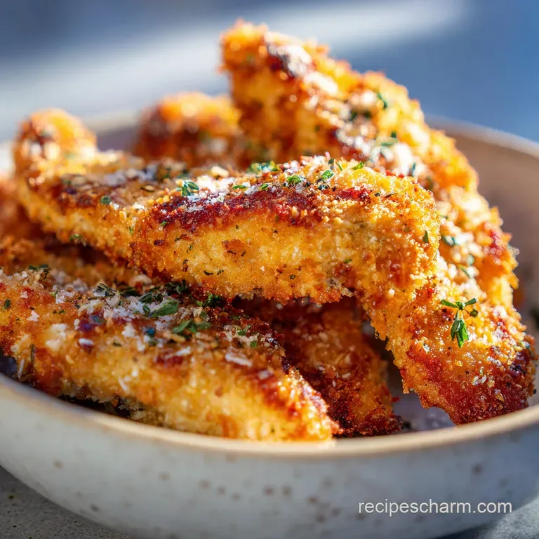 Crispy Parmesan Air Fryer Chicken Tenders