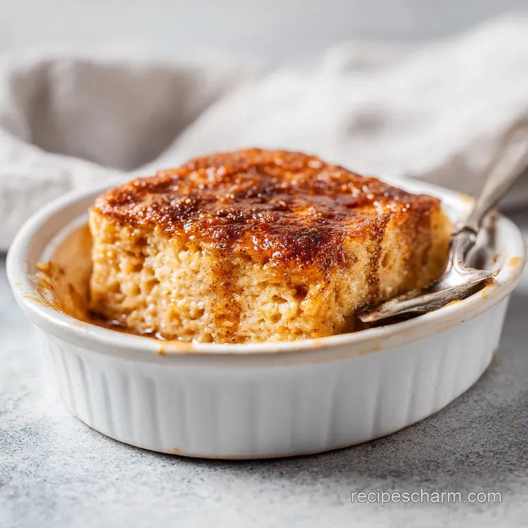 Warm slice of cinnamon sugar baked oatmeal with pecans, plated beautifully. Lightly dusted with powdered sugar, enticing b...