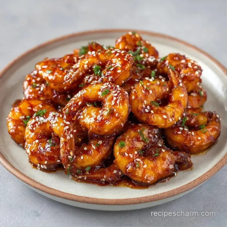 Plump pink shrimp and vibrant bell peppers in a white bowl, garnished with freshly sliced green spring onions.
