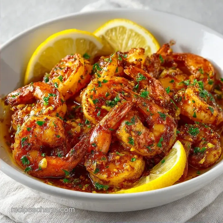 Healthy Quick Shrimp Dinner: Garlic Lemon