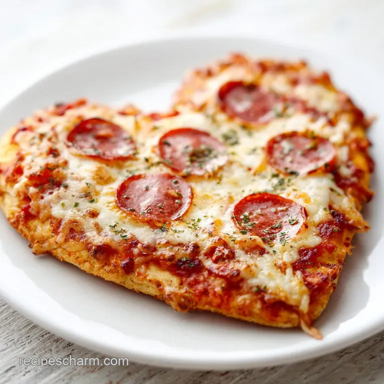 Heart-Shaped Pizza: Galentines Party Food