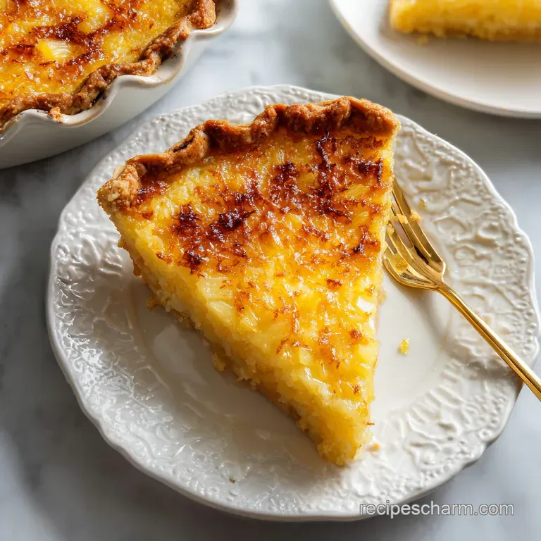 Old Fashioned Southern Pineapple Pie