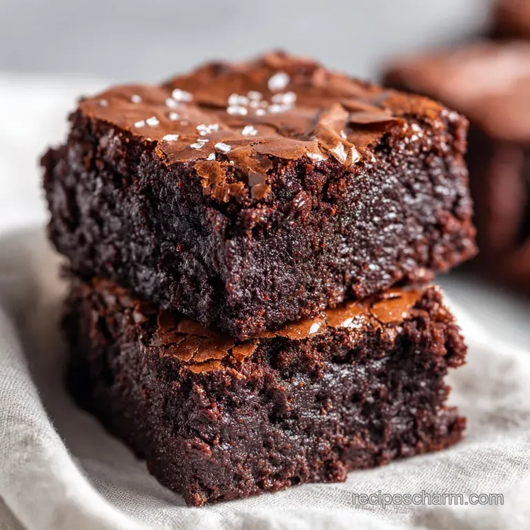 One Bowl Fudgy Brownies: Rich and Dense