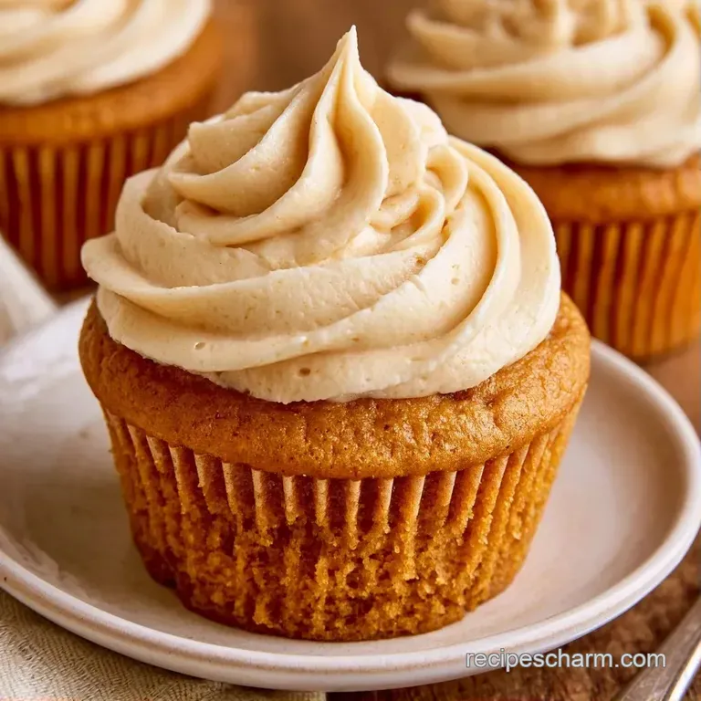 Three golden-brown spiced cakes arranged on a white platter, garnished with creamy swirls and a light dusting of sugar.