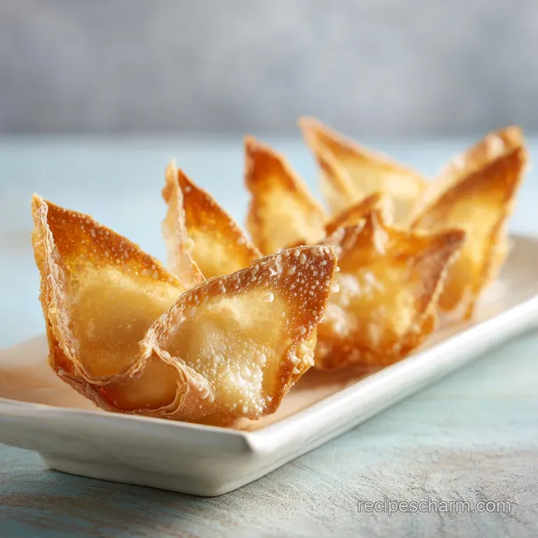 Delicate, golden rice paper wraps encasing a creamy filling, served with a vibrant orange-red dipping sauce for contrastin...