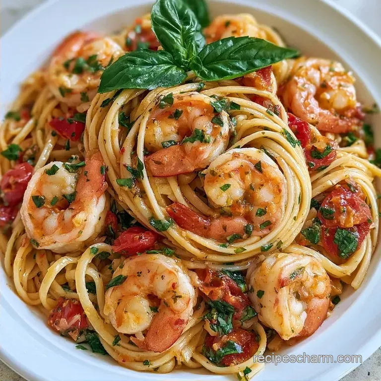 Garlic Tomato Basil Shrimp Pasta in 30 Minutes