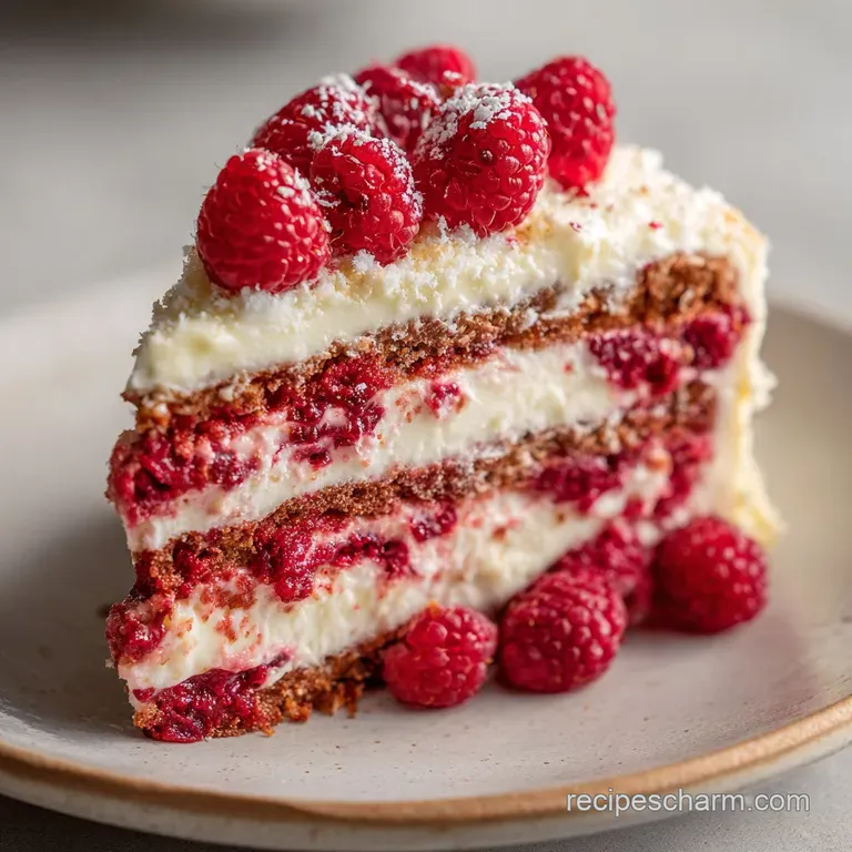 White Chocolate Raspberry Cake: Silky Crumb