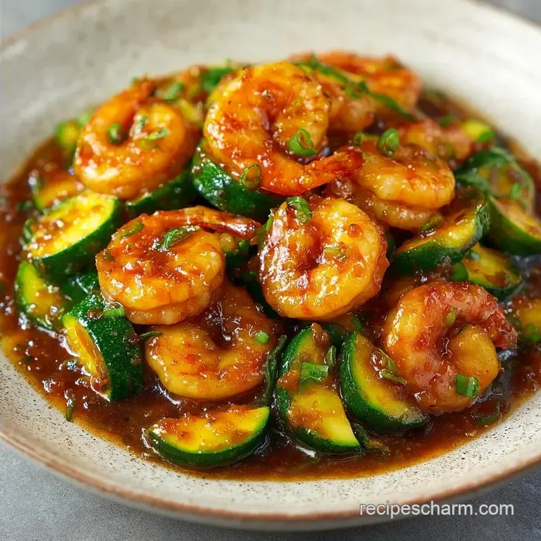 Zucchini Shrimp Stir Fry: Savory and Sweet